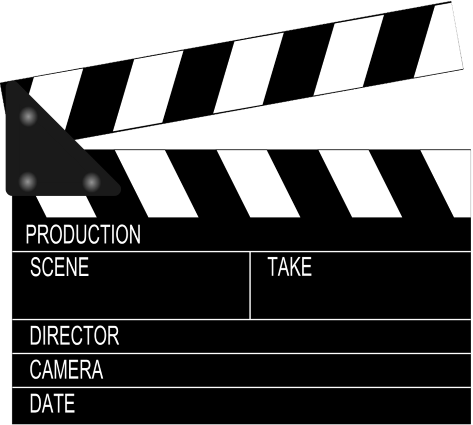 Clap de tournage cinéma